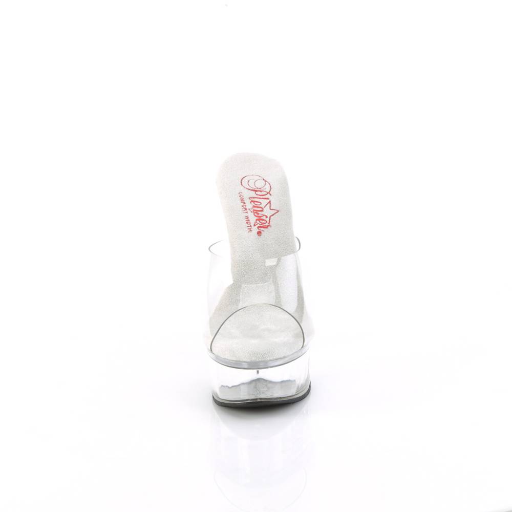 Pleaser - EXCITE601 Mules à talon - Transparent